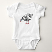 Guinea Hen Baby Strampler (Vorderseite)