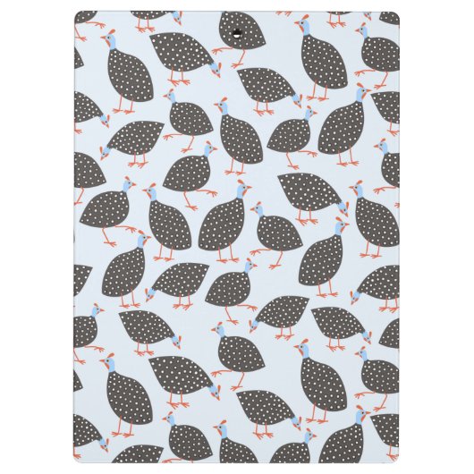 Guinea Hen Bird Klemmbrett (Rückseite)