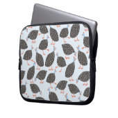 Guinea Hen Bird Pattern Laptopschutzhülle (Vorderseite Links)