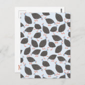 Guinea Hen Bird Postkarte (Vorne/Hinten)