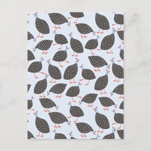 Guinea Hen Bird Postkarte (Vorderseite)