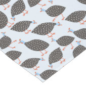 Guinea Hen Fun Bird Muster Kurzer Tischläufer (Ecke)