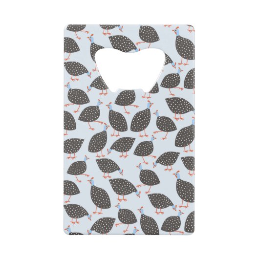 Guinea Hen Geldbeutel Flaschenöffner (Vorderseite)