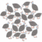 Guinea Hens Aufkleber (Vorderseite)