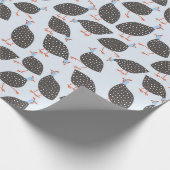 Guinea Hens Bird Pattern Geschenkpapier (Ecke)