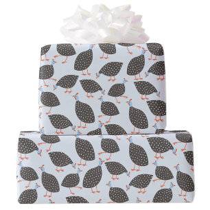 Guinea Hens Bird Pattern Geschenkpapier