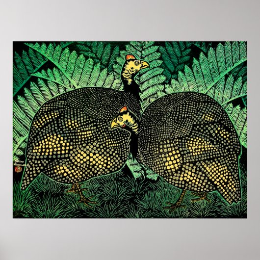 Guinea Hens Kasamatsu Shiro 1957 Poster (Vorne)
