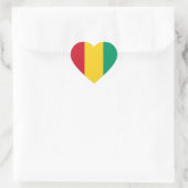 Guinea Herz-Aufkleber (Tasche)