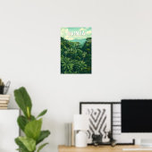 Guinea Illustration Travel Art Vintag Poster (Heimbüro)
