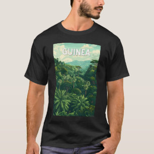 Guinea Illustration Travel Art Vintag T-Shirt