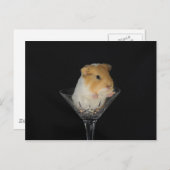 Guinea in einem Weinglas Postkarte (Vorne/Hinten)