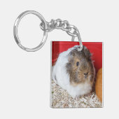 Guinea in Käfigen Schlüsselanhänger (Vorderseite links)