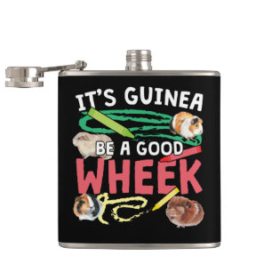 Guinea ist ein guter Rad - Guinea Pig Puff Flachmann