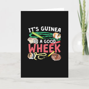 Guinea ist ein guter Rad - Guinea Pig Puff Karte