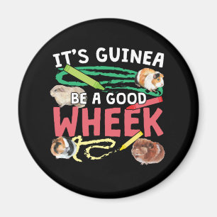 Guinea ist ein guter Rad - Guinea Pig Puff Magnet
