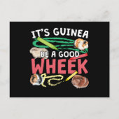 Guinea ist ein guter Rad - Guinea Pig Puff Postkarte (Vorderseite)
