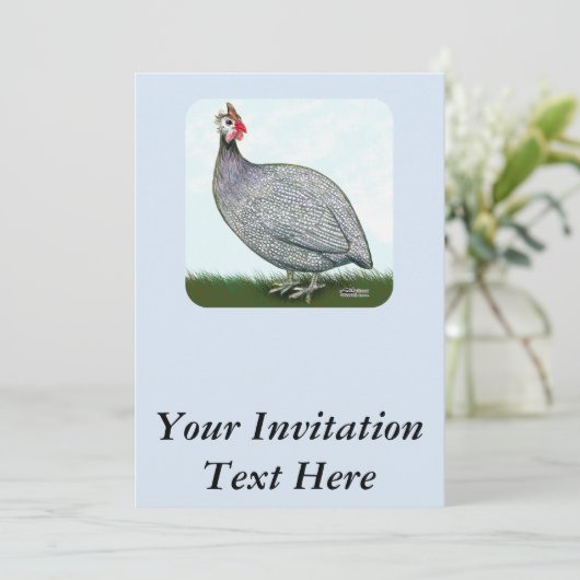 Guinea Lavender Einladung (Stehend Vorderseite)