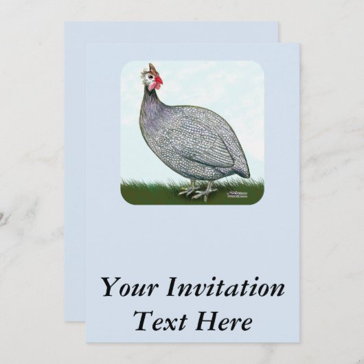 Guinea Lavender Einladung (Vorne/Hinten)