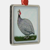 Guinea Lavender Silbernes Ornament (Rechts)