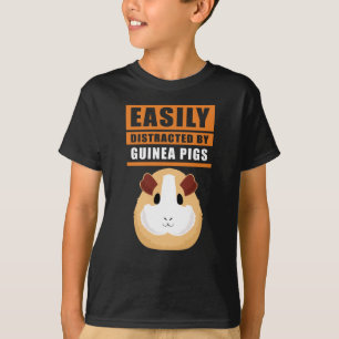 Guinea Leicht von Schweinen der Guinea abgelenkt T-Shirt