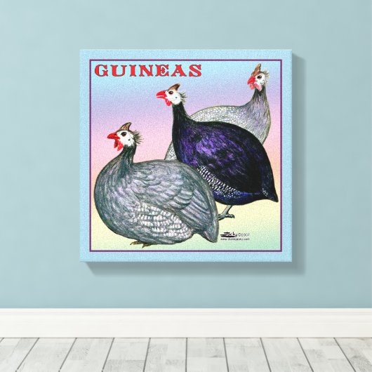 Guinea Leinwanddruck (Insitu (Holzboden))