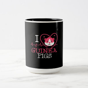 Guinea Liebe Rodent   Heartbeat Guinea Pig Zweifarbige Tasse