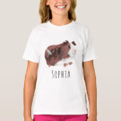 Guinea "niedlich und Whimsical" Schweinefleisch Ca T-Shirt (Vorderseite)