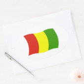 Guinea Ovaler Aufkleber (Umschlag)