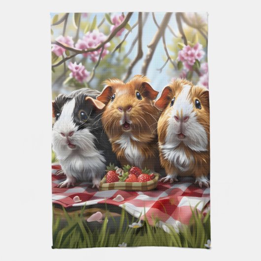 Guinea Picnic Geschirrtuch (Vertikal)