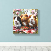 Guinea Picnic Leinwanddruck (Insitu (Holzboden))