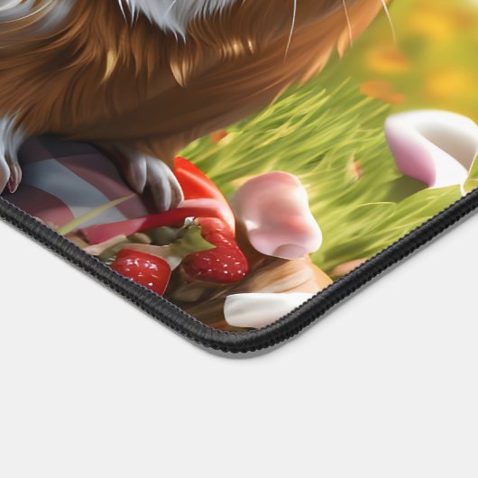 Guinea Picnic Schreibtischunterlage (Ecke)