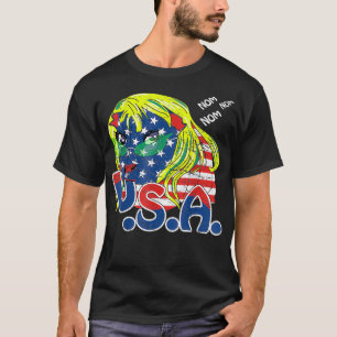 Guinea Pig 4. Juli USA Haustier Nom Patriot T-Shirt