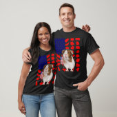 Guinea Pig American Flag 4. Juli Lover USA Pat T-Shirt (Unisex)