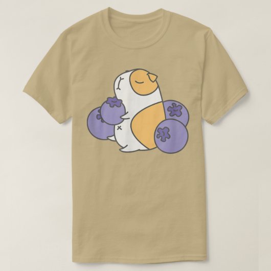 Guinea pig and blueberry  T-Shirt (Design vorne)