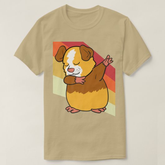 Guinea pig Animal Dabbing Dab Dancing  T-Shirt (Design vorne)