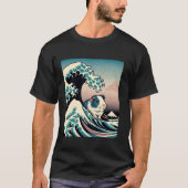 Guinea Pig Art The Great Wave Off Kanagawa Japanes T-Shirt (Vorderseite)