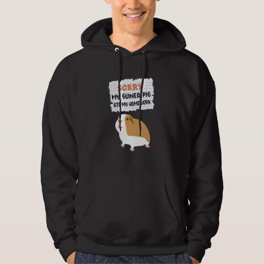 Guinea Pig Ate My Homework Kids School Hoodie (Vorderseite)