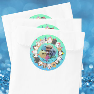 Guinea Pig Birthday Danke Runder Aufkleber