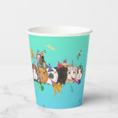 Guinea Pig Birthday Paper Cups Pappbecher (Rückseite)