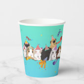 Guinea Pig Birthday Paper Cups Pappbecher (Vorderseite)
