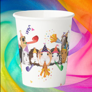 Guinea Pig Birthday Paper Cups Pappbecher