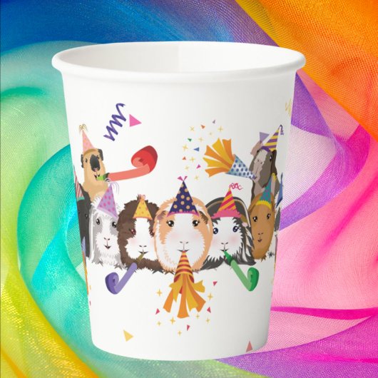 Guinea Pig Birthday Paper Cups Pappbecher