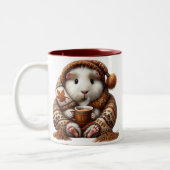 Guinea Pig Bliss Mug - Cozy Autumn Chilling Coffee Zweifarbige Tasse (Links)