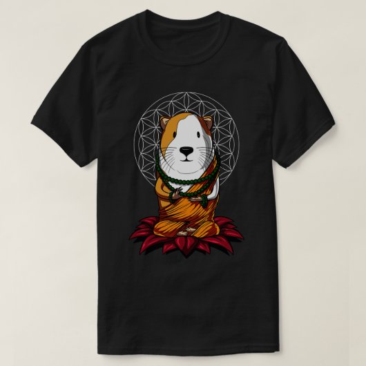 Guinea Pig Buddha T-Shirt (Design vorne)