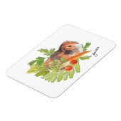 Guinea Pig Carrot Salat Wasserfarbenmagnet Magnet (Linke Seite)