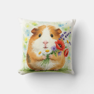 Guinea Pig Cavia Cavy Blume Kissen