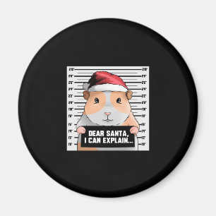 Guinea Pig Christmas Cavy Lieber Santa I kann erkl Magnet