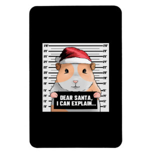 Guinea Pig Christmas Cavy Lieber Santa I kann erkl Magnet