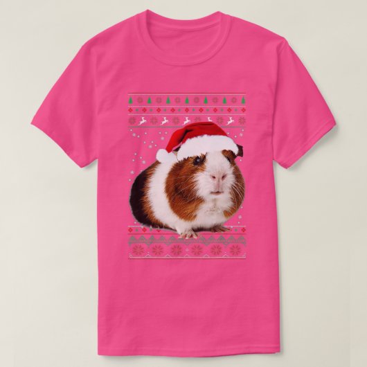 Guinea Pig Christmas Pj Kostüm Pajama Guinea Pig T-Shirt (Design vorne)