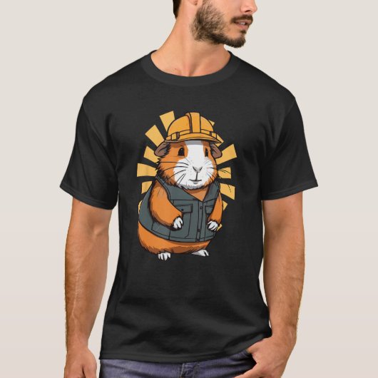 Guinea Pig Construction Handwerker T-Shirt (Vorderseite)